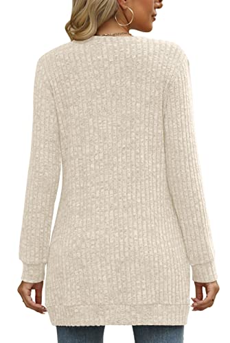 Sweaters for Women Long Sleeve Crewneck Sweatshirt Loose Casual Tunic Tops3