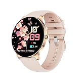 1.43” Women's Smart Watch, AMOLED Display, Work with Android/iPhone, Waterproof IP68, Long Battery Life, Fitness & Health Tracker, Heart Rate Monitor, Step Counter, Track Your Workout, Run and More