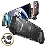 Mumba Dockable for Nintendo Switch 2 Case [2025 Blade Series] TPU Switch 2 Grip Protective Cover, Ergonomic Accessories for Console with Quick-Release Design for Switch 2 Joy Con Controllers (Black)