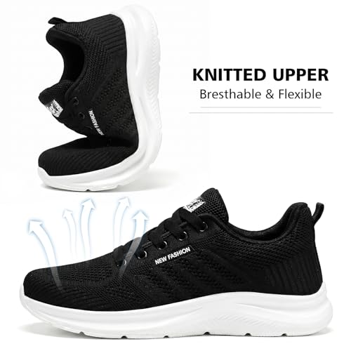 Image of Padgene Womens Sneakers Lightweight Tennis Walking Shoes Sports Running Shoes for Woman Mesh Breathable Gym Fashion Sneakers Athletic Comfortable Casual