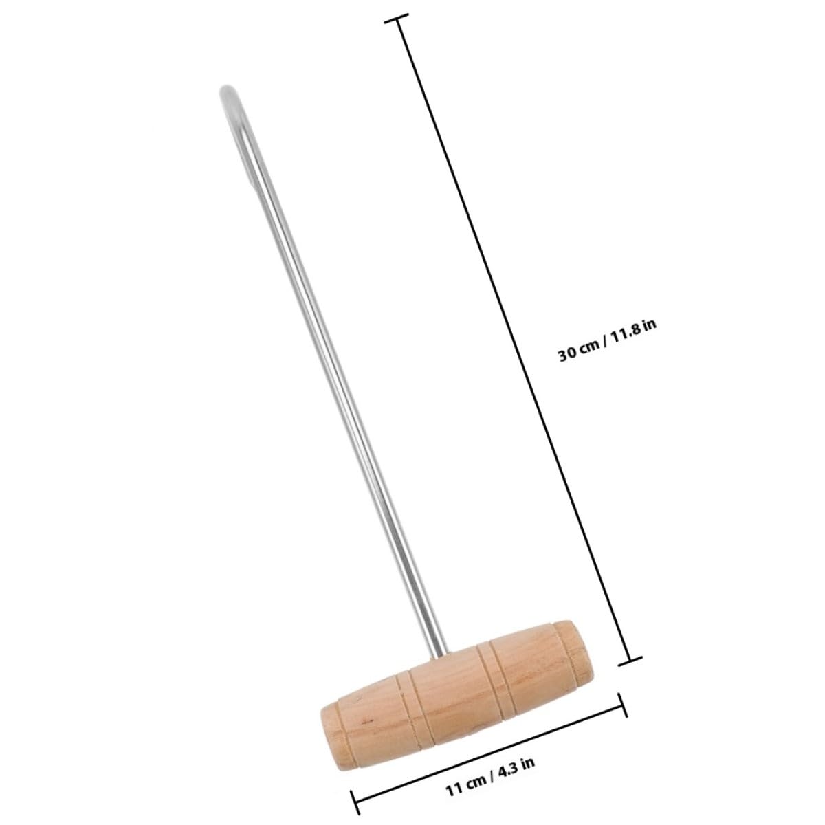 SHINEOFI Set 3 Pezzi Alzacoperte in Acciaio Inossidabile Manico in Legno, Superficie Liscia, Accessorio Aiuto Scarpe per Proteggere Scarpe e Piedi