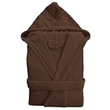 BOSKIMO Albornoz de Baño Unisex con Capucha 100% Algodón OEKO-TEX – Bata para Hombre y Mujer – Rizo Americano – Suave y muy Absorbente