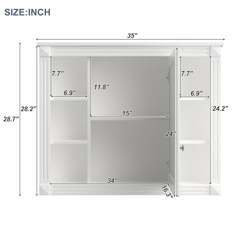 image for Merax 36” Bathroom Vanity with Sink, 36 inch Bathroom Vanity Cabinet