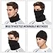 PuddingStation 6 Pieces Winter Neck Warmers Ski Face Mask for Men & Women Fleece Gaiter Windproof Face Covering Neck Gaiter Scarf ((Black(6-pack))