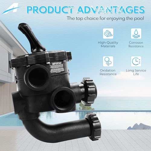 A-Outsanding SP0715XR50 Multiport Control Valve Replacement Compatible with Hayward Vari-Flo and Pro Series Grid D.E. Pool Filters, 2-Inch FIP Thread 6-Position Backwash Valve by A-Outsanding - Used condition - Image 5