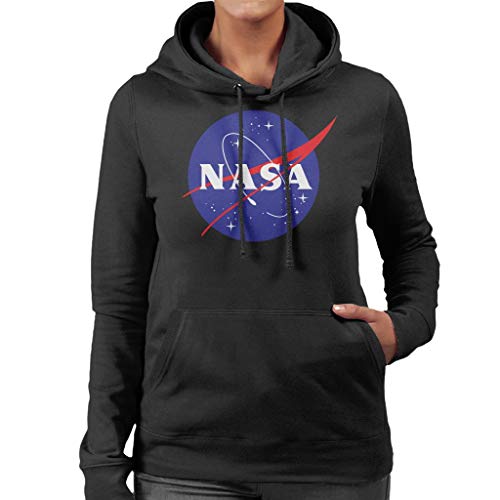 Image of The NASA Women's Classic Insignia Hooded Sweatshirt, Black, M