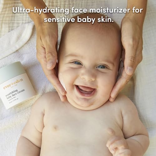 Evereden Baby Hydration Trio | Baby Face Cream, Moisturizing Lotion and Lip Balm | Clean, Non-Toxic, Fragrance-Free & Non-Greasy Moisture for Newborns and Toddlers