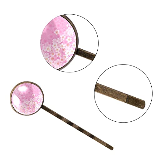 Barrettes à cheveux roses idée cadeau anniversaire fille fait main - 3