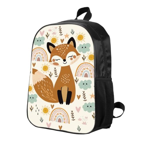 Fox Backpack 17 inch Cartoon Fox Backpack Large Capacity2