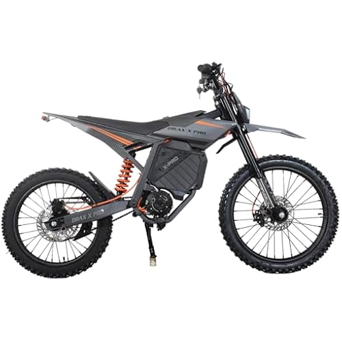X‑PRO Electric Dirt Bike 5000W – Teens & Adults Off‑Road E‑Bike with 55+ MPH Max Speed, Long Range Removable Battery, Dual LED Lights, Adjustable 3 Speed Modes (Gray)