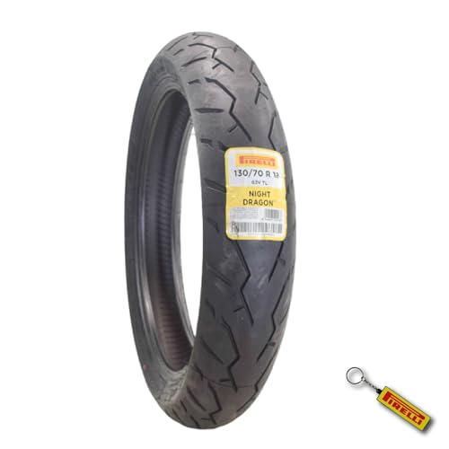 Pirelli Night Dragon 130/70R18 M/C 63V TL Cruiser Motorcycle Front Tire - Superior Traction & Handling High-Performance Cruisers with Keychain