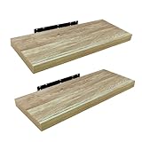 HERSIG - Estantes de Pared - Pack 2 Baldas Flotantes Pared - Estantería...