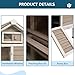 Ketive Chicken Coop Chicken House Outdoor with Removable Trays, Wooden Rabbit Hutch Poultry Cage with Nesting Box, Indoor Hen House Chicken Cage with Ramp for Garden Backyard (32