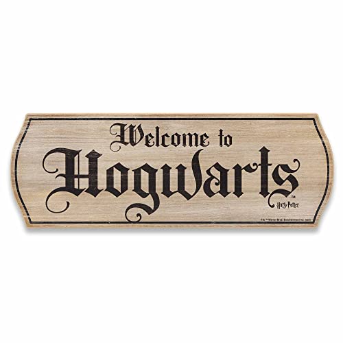 Harry Potter Welcome to Hogwarts Banner Wood Wall Decor - Vintage...