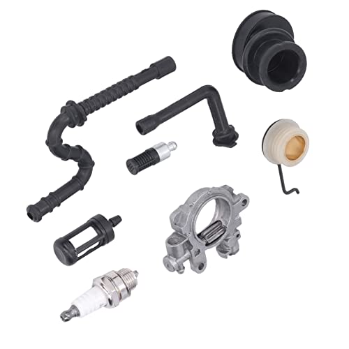 Filtro De Tubo De óleo, Conjunto De Bomba De óleo De Motosserra, Kit De Engrenagem Helicoidal De Bom