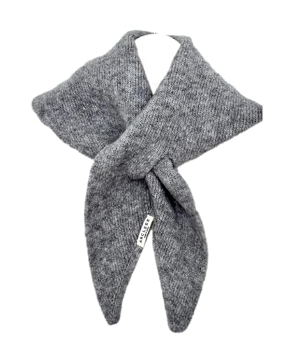 Knit Triangle Scarf for Women Pull Through Scarf Head Scarf Y2k Neckerchief Downtown Girl Aesthetic Accessories