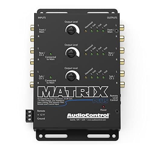 Amazon.co.jp: AudioControl Matrix Plus ブラック 6チャンネルライン