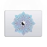 Artsybb Laptop Stickers MacBook Decal - Removable Vinyl with Apple Diecut - Mandala Decal Blue...