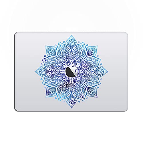 Artsybb Laptop Stickers MacBook Decal - Removable Vinyl with Apple Diecut - Mandala Decal Blue Sticker Night Sky Skin for MacBook Air Pro 13 15 inch Mac Retina - Best Decorative Sticker