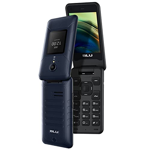 Blu Tank Flip |Unlocked | 4G Lte Flip Phone|2022 | 2.8” + 1.8” Display | Blue #TOP1