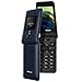 BLU Tank Flip |Unlocked | 4G LTE Flip Phone|2022 | 2.8” + 1.8” Display | Blue