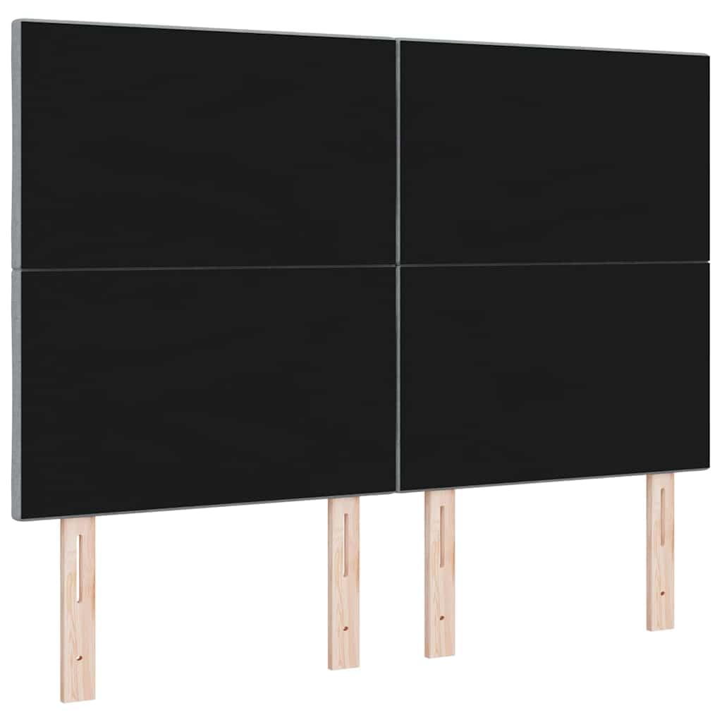 Cabecero cama gris claro 160 cm tapizado en tela diseño moderno regulable en altura 118/128 cm madera maciza de pino resistente para dormitorio, apartamento y habitación de los