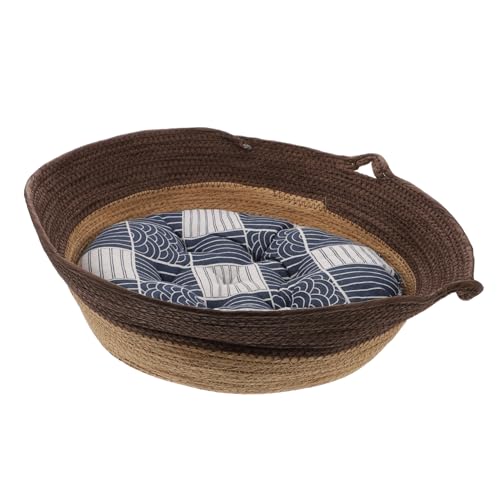 NOLITOY 1個 猫 巣 猫 ティピー ベッド タビー 猫 ぬいぐるみ 猫 枕 屋内用 猫 ペット 睡眠 アクセサリー ウサギ 睡眠 ハウス 猫 ソフト おもちゃ ぬいぐるみ ペット 子猫 猫