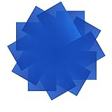 Neewer 12 Pack 8.5x11 inches/21x28 centimeters Transparent Color Correction Lighting Gel Filter Set for Photo Studio Strobe Flashlight(Blue)