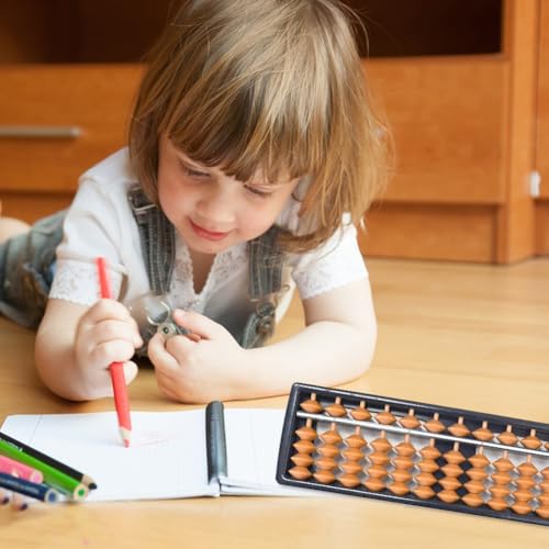 Abacus Mathematical, Abacus Chinesischen Rechner, Perle Arithmetik Abakus Zählen, 13-Stellige, Buchhaltung Spezieller Abakus, Für Kinder Mathematik Berechnungswerkzeug, Braun