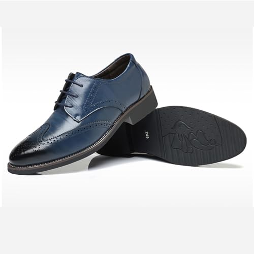 Men's Dress Shoes Classic Lace-Up Shoes Business Oxford Shoes for Men Wedding Party Fashion Wingtip Shoes3