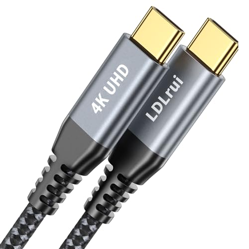90cm/0,9m, Kurzes USB C zu USB C Kabel, 10 Gbps Datenübertragung, USB 3.2 Kabel mit 100 W Ladeunterstützung und 4K Videoausgabe, kompatibel mit iPhone 16/15, MacBook Pro, Galaxy S23, Samsung T7