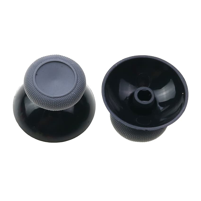 Image of 2 x 3D Analog Thumb Sticks Grip Joystick Cap for Xbox One ThumbSticks Cover for Xbox Series X S Controller, for Xbox One Slim Elite 3D Analog Thumb Sticks Grip (Grey)