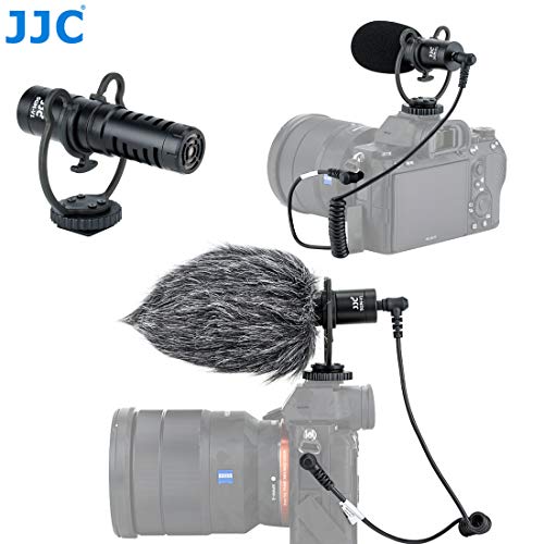 Jjc Sgm-V1 Shotgun Video Microphone, Cardioid Microphone Condenser Mic Vdeomicro W/Shock Mount, Furry Foam Windscreen, Electret Condenser, 3.5Mm Trs Trrs Cable, For Andoid Phone Dslr Camcorder #TOP2
