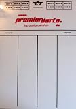 Premierdarts Darts Markerboard/Scoreboard inkl. Stift und Schwamm (60 x 44 cm / X01 Games)