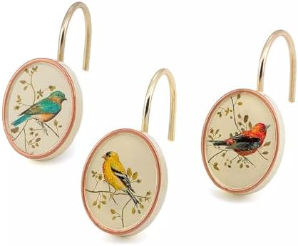 Avanti Linens - Shower Curtain Hooks, 12 Pack, Durable, Easy Hanging image 5