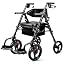Black 2-in-1 Rollator
