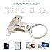 USB Flash Drive for iPhone 256GB Photo Stick Memory Stick USB 3.0 Thumb Drive External Storage nuiflash Jumb Drive Compatiable with iPhone/iPad/Mac (256GB-silver)