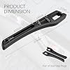 2 Piezas Relleno para Espacio entre Asientos de Auto, 2 en 1 (Negro) | Diseño Multifuncional, Función de Relleno y Almacenamiento para Guardar Teléfonos, Llaves, Tarjetas, Protector de Asiento sin Caídas para Autos, SUVs, Camionetas 4