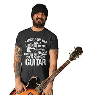 6TN Might ressembler à I’m Listening to You But dans Mon tête I’m de Jeu My Guitare T Shirt - Les Beatles, Paul McCartney, John Lennon, RIngo Starr, George Harrison