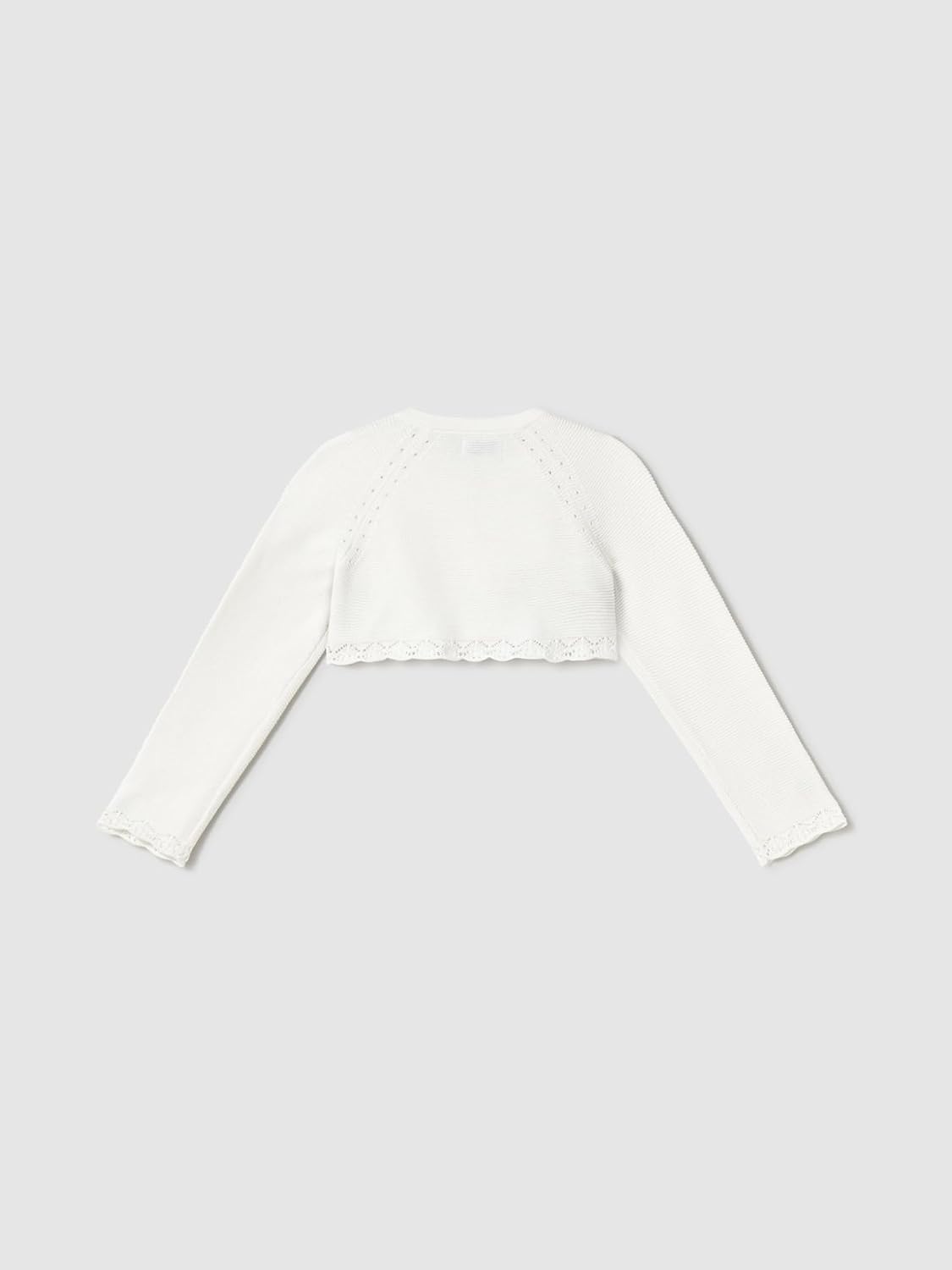 Mayoral Basic Knit Bolero for Baby-Girls Natural