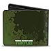 Teenage Mutant Ninja Turtles Men's Standard Buckle-Down PU Bifold Wallet-Classic TMNT Turtles Battle Pose9 Splatter Greens, Multicolor, One Size