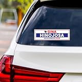 Gina Hinojosa for Texas Governor 2026 Vinyl Sticker, Vote Gina Hinojosa, Texas Governor Elections 2026 Bumper Sticker, White-Classic, 10" x 3"