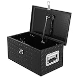 SierraSquad 20'' Truck Trailer Tool Box Utility Aluminum Truck Bed Storage Toolboxes Pickup Flatbed Underbody Organizer Lockable with Keys