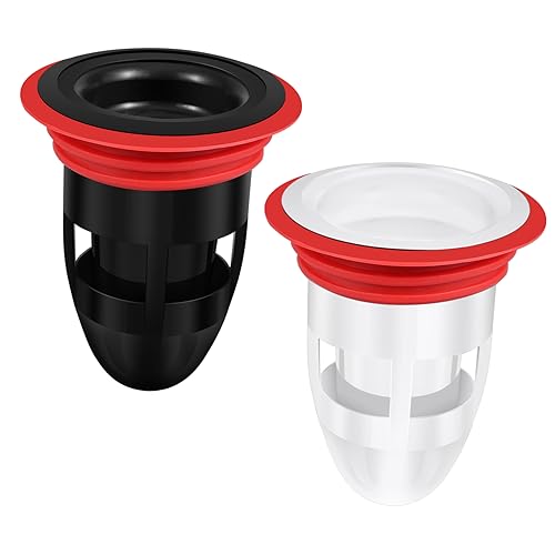 Gatuida 2 Piezas Desodorizador De Núcleo De Drenaje De Piso Tapones De Baño Universal Reemplazo Núcleo De Drenaje De Piso De Alcantarillado Oler Drenar Filtro De Drenaje De Baño Negro