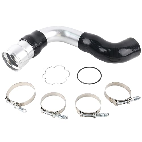 VVORHSBELL Cold Side Intercooler Pipe Upgrade Kit 3.5 intercooler piping kit compatible with 2011-2016 Ford F250 F350 F450 6.7L Powerstroke Diesel(Silver)