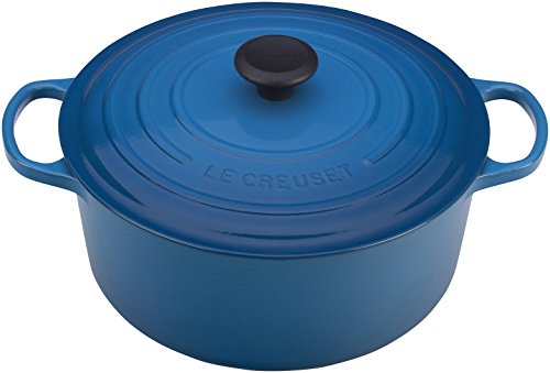 Le Creuset Enameled Cast Iron Signature Round Dutch Oven, 7.25 qt., Marseille