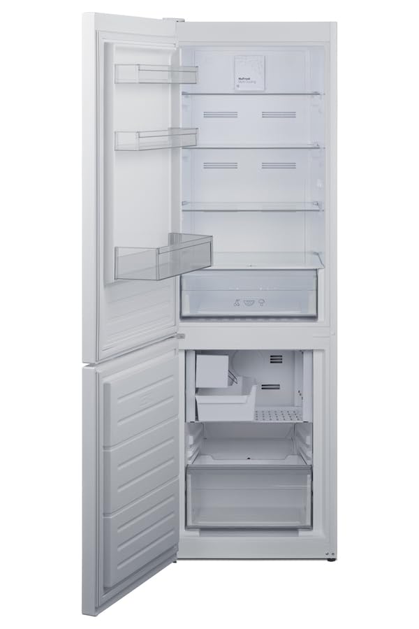 Summit 24" Bottom Freezer Refrigerator, Counter Depth Refrigerator- Freezer,With Ice Maker, White - FFBF121WIMLHD (left Handed Door Swing) on Fridge.com