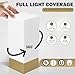 Enlighten Shabbos Lamp, Kosher lamp for Shabbat & Yom Tov, Gold Table Lamps and Nightlight for Bedroom Living Room, LED Dimmable Square Table lamp, (10W Eqv 75W, 730LM, 3500K,)