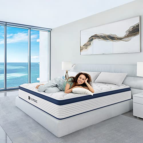 Flexpedic Deep Sleep 8 Inch Mattress Twin Size In A Box, Cloud Euro Top Soft Hybrid Mattress Made In Usa, Memory Foam Pocket Innerspring Mattresses, Certipur-Us Certified #TOP6