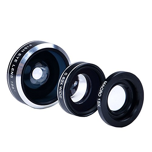 NEW FLASH APEXEL 4 in 1 Clip On Phone Lens Kit with Mini Tripod, Black - Image 4